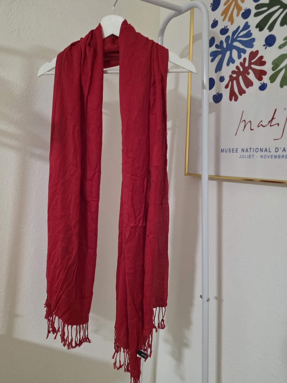 Apt. 9 Red Fringe Scarf Wrap